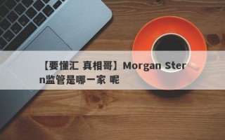 【要懂汇 真相哥】Morgan Stern监管是哪一家 呢
