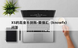 XS的出金不到账-要懂汇（knowfx）问答