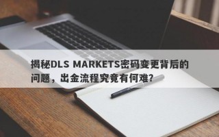 揭秘DLS MARKETS密码变更背后的问题，出金流程究竟有何难？