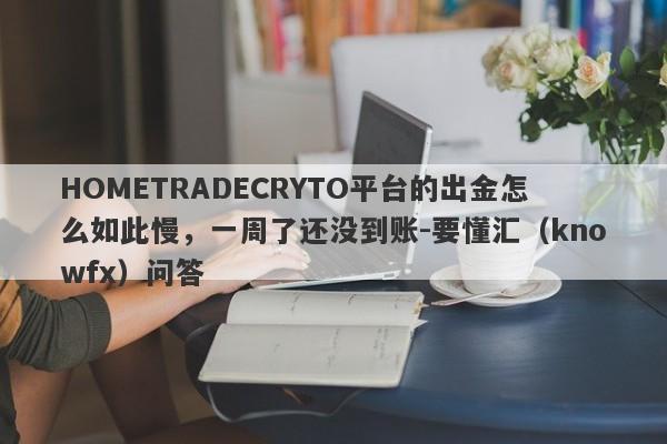 HOMETRADECRYTO平台的出金怎么如此慢，一周了还没到账-要懂汇（knowfx）问答-第1张图片-要懂汇圈网